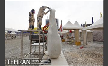 بازدید شهردار تهران از نهمین سمپوزیوم مجسمه سازی تهران 1