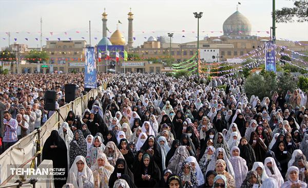 اقامه نماز عید فطر در حرم حضرت عبدالعظیم حسنی(ع) 23