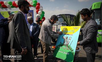 رونمایی از ۴۰ دستگاه اتوبوس شزکت واحد 3