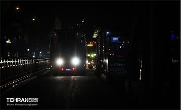 تست تراموای چرخ لاستیکی در تهران 15