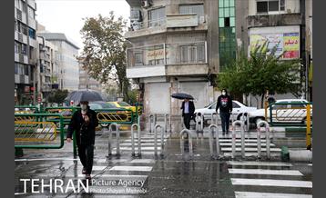 بارش باران پاییزی در تهران- 2