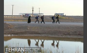 پیاده روی زائران به سمت کربلا از مرز شلمچه 7