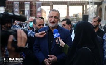 بدرقه خادمان و زائران اربعین با حضور شهردار تهران 2