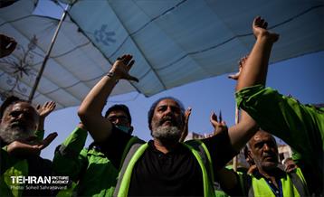 دسته عزاداری پاکبانان شهر تهران در کربلا 15