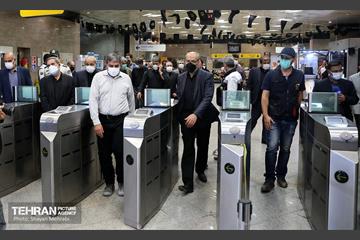 بازدید اعضای کمسیون حمل و نقل شورای اسلامی شهر از ایستگاه تقاطعی مترو توحید 4