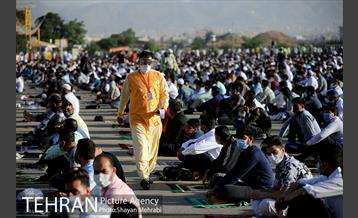 اقامه نماز عید فطر افغانستانی های اهل تسنن مقیم تهران 26