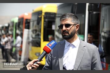 بازدید اصحاب رسانه از منطقه ۵ شرکت واحد اتوبوسرانی 5