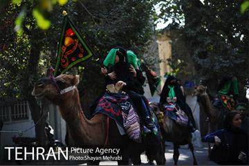 حرکت نمادین کاروان اُسرای کربلا در ده ونک 12