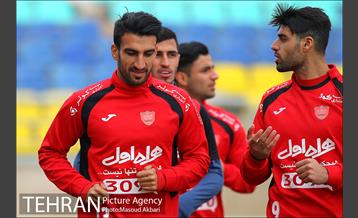 تمرین تیم فوتبال پرسپولیس تهران