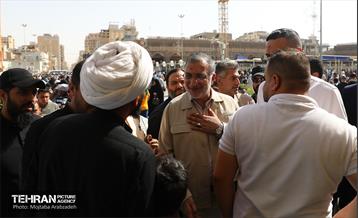 حضور شهردار تهران در کربلای معلی در روز عرفه