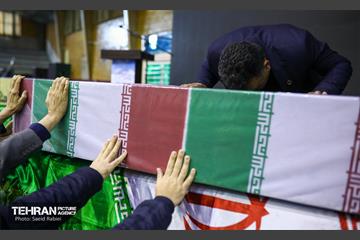 تشییع دو شهید گمنام دفاع مقدس در وزارت ورزش و جوانان 3