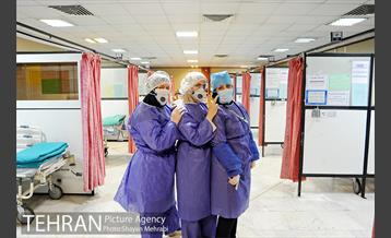 بخش بیماران کرونایی بیمارستان بوعلی 38