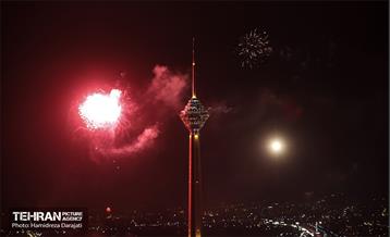 نور افشانی پایتخت از فراز برج میلاد  15