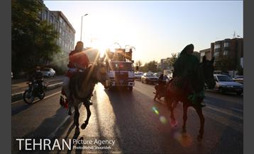 برگزاری اعزای حسینی در بوستان قصر منطقه هفت 12