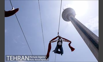 افتتاح زیپ لاین و پل معلق برج میلاد 12