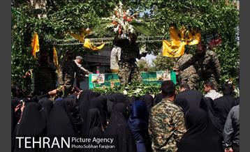 تشییع شهدای مدافع حرم تیپ فاطمیون 10