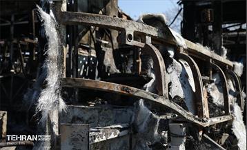 خسارات وارده به اتوبوس‌های شهر تهران 26