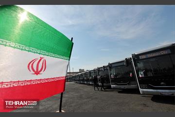ورود اتوبوس‌های دوکابین جدید به تهران 16