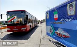 آیین بهره‌برداری از ۴۰ دستگاه اتوبوس دوکابین بازسازی شده 9