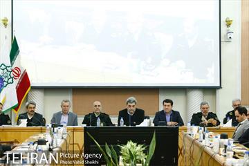 نشست شورای معاونین، مشاوران و شهرداران مناطق ۲۲گانه و مراسم تکریم و معارفه فرمانده یگان حفاظت شهرداری تهران 15