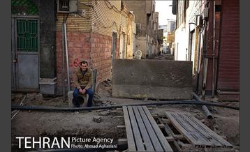 سنگ فرش شدن خیابان پامنار‎  2