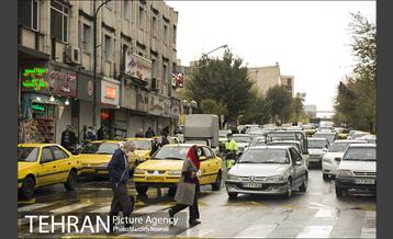 ترافیک تهران در یک روز بارانی 5