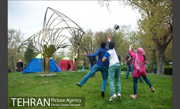 روز طبیعت بارانی در بوستان ملت 7