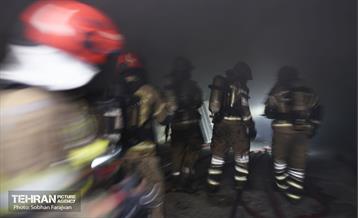 آتش سوزی در خیابان بهار تهران 57