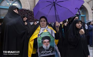 تجمع مردم تهران در محکومیت به شهادت رساندن سیدحسن نصرالله 19