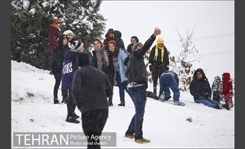 تفریحات برفی در پارک پردیسان تهران 6