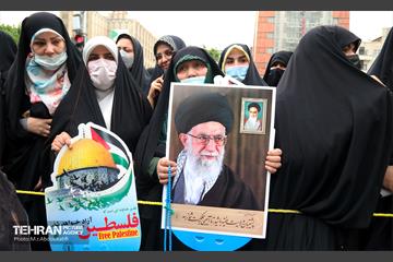 پردیس های فرهنگی شهرداری تهران در مسیر راهپیمایی روز قدس 12