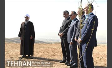 افتتاح پروژه1200 هکتاری کمربند سبز شهر تهران با حضور دکتر روحانی 13