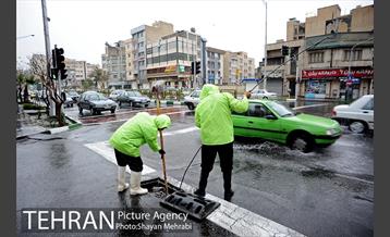 بارش باران بهاری در تهران 10