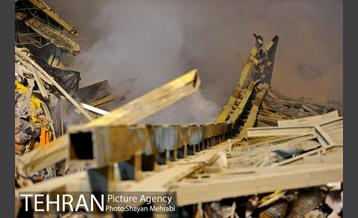 امداد رسانی شبانه در حادثه پلاسکو 17