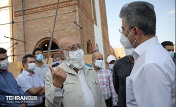 بازدید پیروز حناچی و مهدی چمران از پروژه خانه شهر(بلدیه قدیم) 37