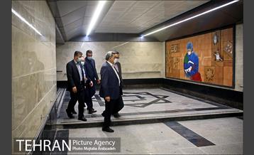 آیین افتتاح و بهره برداری از ایستگاه مترو مدافعان سلامت 6