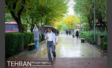 بارش باران پاییزی در تهران 10