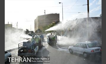 عملیات ضدعفونی معابر محله شوش  22