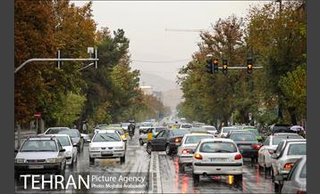 بارش باران پاییزی در تهران 5