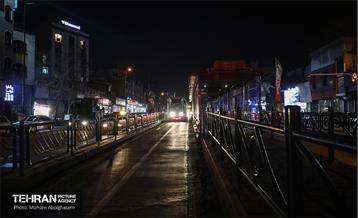 تست تراموای چرخ لاستیکی در تهران 24