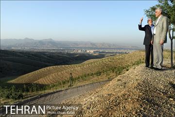 بازدید شهردار تهران از طرح‌های جنگل کاری شمال تهران  3