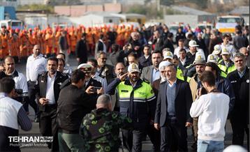 رزمایش زمستانه مشترک شهرداری تهران و پلیس راهور 27
