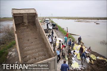 جلوگیری از ورود اب گرگان رود به شهر اق قلا 18