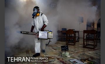 ضدعفونی بازارچه شهر ری و حرم عبدالعظیم حسنی (ع) 41