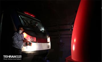 مانور عملیاتی دیریل قطار و تخلیه اضطراری مسافری