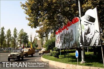 رژه نمادین اتوبوس های شرکت واحد به مناسبت آغاز هفته دفاع مقدس 13