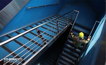 مسابقه پله‌نوردی آتش‌نشانان در برج میلاد 22