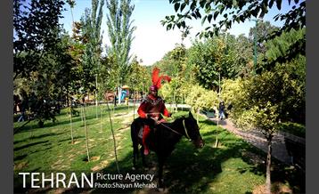 حرکت نمادین کاروان اُسرای کربلا در ده ونک 2