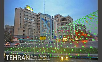 آذین بندی خیابان های تهران به مناسب ولادت حضرت محمد(ص) 8