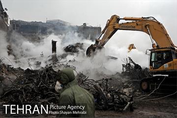 ششمین روز آواربرداری ساختمان پلاسکو -1 10